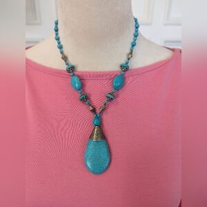 "Turquoise" Natural Stone Statement necklace